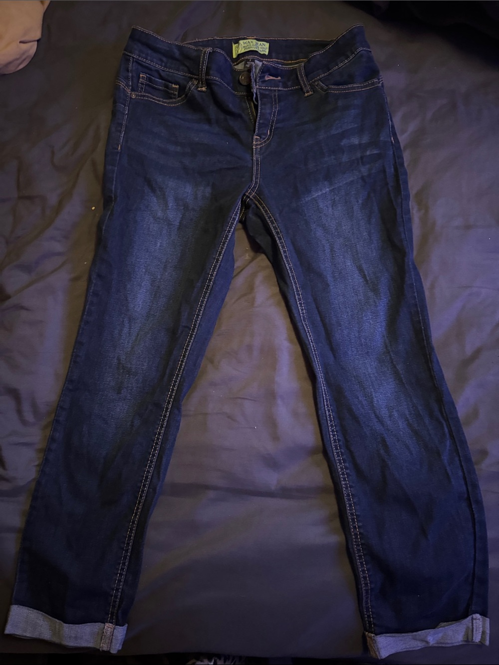 Wax Jean Women's Dark Blue Boyfriend Jeans